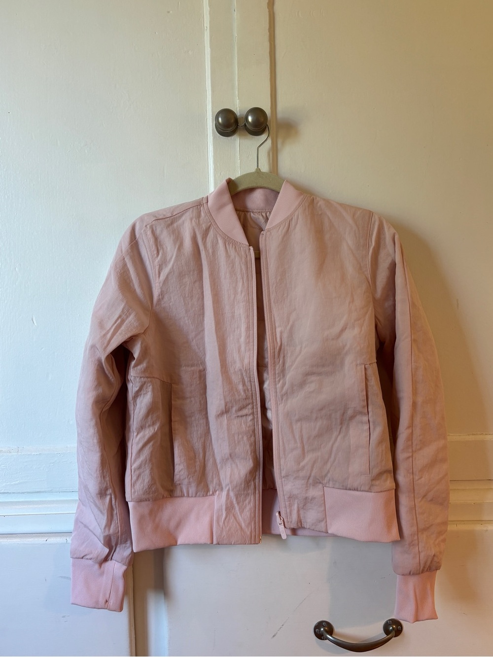 Lululemon Women's Pink Bomber Jacket - Lightweight Casual Coat
